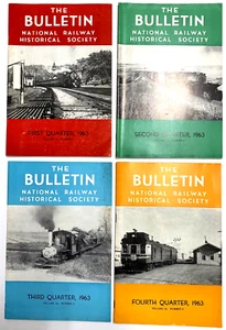 Lot of 4: The Bulletin, National Railway Historical Society - 1963 Vol 28, # 1-4 - Bild 1 von 7
