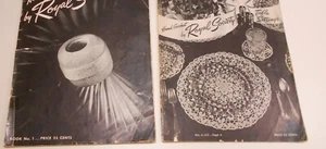 2 Vintage Crochet Pattern Books ROYAL SOCIETY Book #1 & #6 - Picture 1 of 1