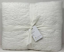 Pottery Barn Lilo Handcrafted Cotton Full / Queen Quilt ~ White