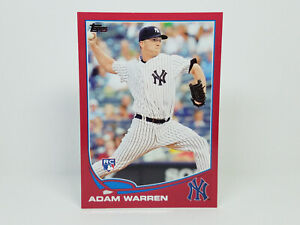 2013 Topps #469 Adam Warren, Yankees (RC) - Target Red Border Parallel - Rookie
