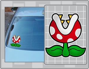 PIRANHA PLANT Vinyl Decal #1 Paper Mario Car Laptop Sticker - Picture 1 of 1