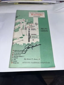 Jack Nicklaus 6th Win Signed 1986 Masters Spectator Guide - Picture 1 of 1