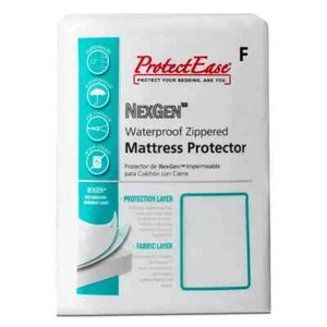 New Nexgen Waterproof Zippered Mattress Protector (Full) White - Picture 1 of 2