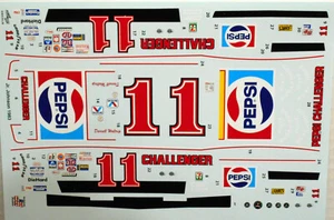 NASCAR DECAL #11 PEPSI CHALLENGER 1983 CHEVROLET MONTE CARLO WALTRIP 1/24 - Picture 1 of 3