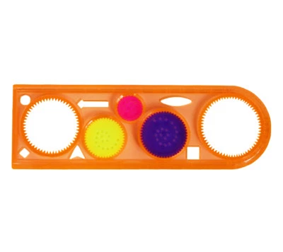 EDUPLAY ZAUBERLINEAL 1x Zauber-Lineal Ellipsen Mandala malen Zeichenhilfe Schablonen NEU