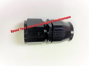 Fragola 680112-BL -12 AN Straight P.T.F.E. Black Hose End Real-Street @SpeedTech - Picture 1 of 3