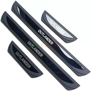 For Mitsubishi Outlander PHEV 2025 Black Car Door Sill Kick Plate Protector Trim - Picture 1 of 1