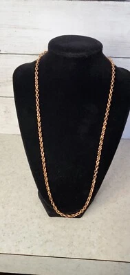 24" Bronzo Italia Bronze Rolo Unisex Chain Necklace QVC Milor Italy Italian  - Image 1 of 4