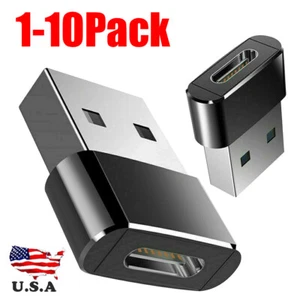 1-10 PACK USB C 3.1 Type C Female to USB 3.0 Type A Male Port Converter Adapter - Photo 1 sur 14