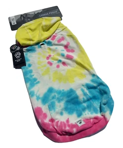 Canada Pooch - No Authority Tie Dye Dog Hoodie with Pocket - XL 22 in (New) - Picture 1 of 7