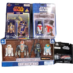 Disney Star Wars Droids R6-SN0 R2-W50  Mandolorian R6-D3 MA-13 R1 N0-AH Tours - Picture 1 of 13