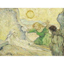 Vincent Van Gogh The Raising Of Lazarus After Rembrandt Canvas Art Print Poster