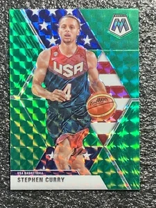 2019-20 Panini Mosaic Basketball Team USA Green Prizm #260 Stephen Curry  - Picture 1 of 6
