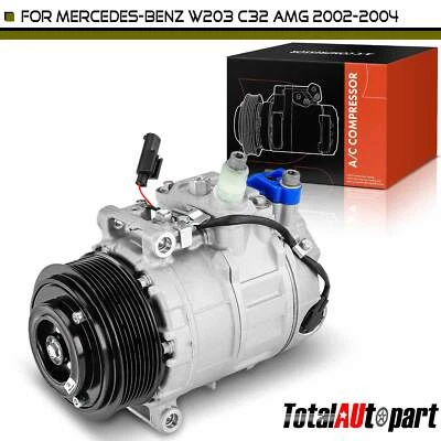 1 件空调压缩机带离合器适用于梅赛德斯-奔驰 C32 AMG W203 2002 - 2004 8-Groove — 第 1/4 张图片