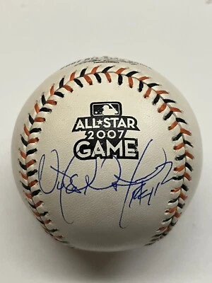 Victor Martinez Signed Rawlings Official 2007 All Star Baseball Beckett COA RARE - Image 1 of 2