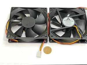 2x 9225 12V 92mm 25mm 3pin Cooling computer Fan PC Case Power Supply gda9225 G10 - Picture 1 of 3