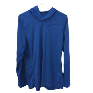 Nike Dri-Fit Kyrie Irving Blue Hooded Pullover Long Sleeve Shirt Men's L - Picture 1 of 11