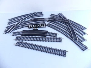 MEHANO 14 RAILS / 12 COURBES RAYON 46 CM DONT 1 ALIMENTATION + 2 RAILS DROITS - Imagen 1 de 2