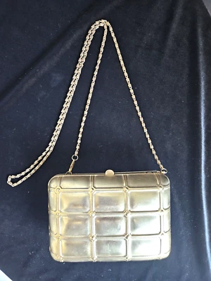 Metallic Gold Sasha Cocktail Purse - Image 1 of 4