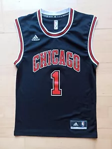 Adidas Derrick Rose Chicago Bulls Jersey Trikot NBA schwarz XS - Bild 1 von 6