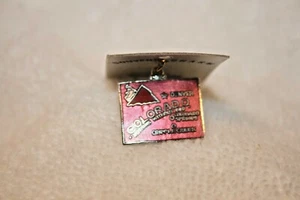 Colorado Charm Cloisonné Hard Enamel Covering on card - Picture 1 of 9