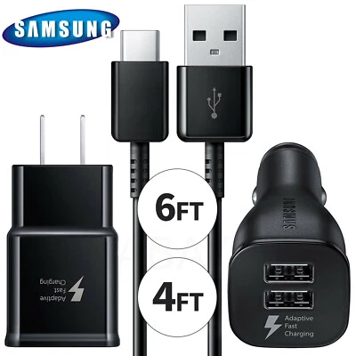 For Samsung Galaxy S20 Ultra S10 S9 Note 20 10 USB Type-C Cable Fast Charger - Image 1 of 4
