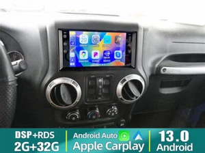 For Jeep Wrangler/Unlimited 2007 2008 2009 2010-2018 GPS Stereo Radio Carplay BT - Picture 1 of 24