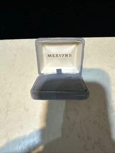 Vintage Mervyn's orecchino vuoto gioielli scatola aperta apribile - Foto 1 di 10