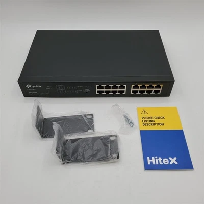 TP-Link TL-SG1016PE 16 Port Gigabit PoE Switch Easy Smart Managed -NOT WORKING- - Image 1 of 4