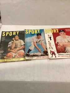 Lot 3 Sportzeitschriften 1951/1952/1955 mit Yankee Titelfotos - Bild 1 von 11