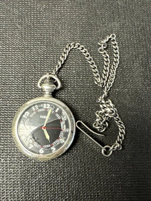 Reloj Bolsillo y Cadena Fossil Silver Mood Watch D54 Foto 1 de 4