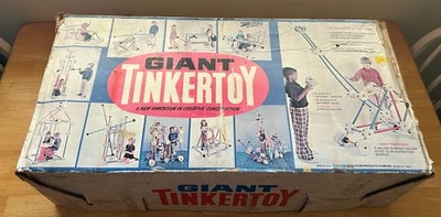 Vintage 1970's GIANT Tinker Toys No. 5300 ORIGINAL GIANT Plastic Set Tinkertoy - Image 1 of 4