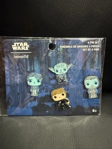 Disney Loungefly Star Wars 4 Pin Set Luke Force Ghosts STPN0181 - Picture 1 of 6