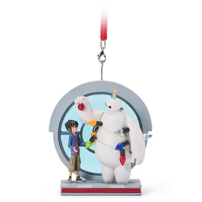 2025 Disney Parks Big Hero 6 Baymax Hiro Hamada Christmas Ornament NEW - Image 1 of 3