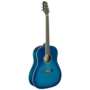Stagg Dreadnought volle Größe Student Akustikgitarre - blau - Bild 1 von 5