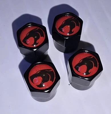 4 Thundercats Tire Valve Replacement Caps Set of 4 - New - Thubdercats HOOOO! - Image 1 of 3