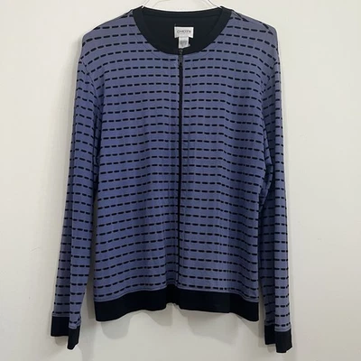 Chaqueta Chico’s Travelers Cremallera Completa Talla 3 XL Slinky Elastizada Monocromática Viaje Foto 1 de 4