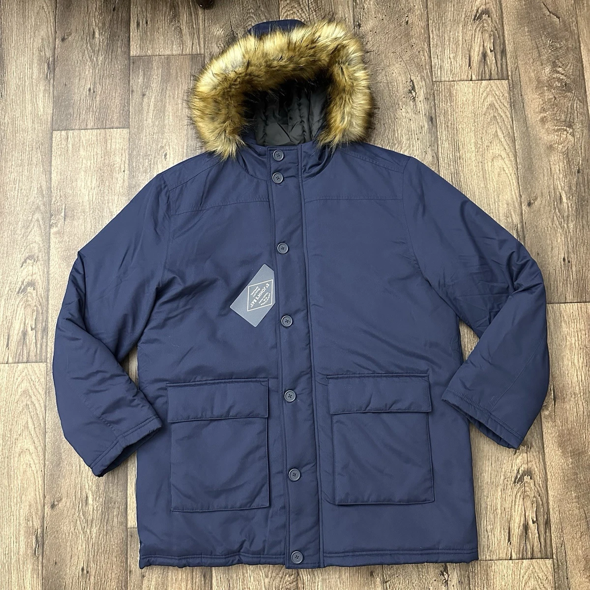 ST JOHN’S BAY / ダウンジャケット/XL/ポリエステル/NVY St. John's Bay Men's Coats, Jackets & Vests for Sale - Shop New