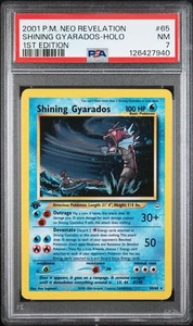 Shining Gyarados #65/64 PSA 7 - 2001 Pokemon Neo Revelation 1st Edition - Bild 1 von 2
