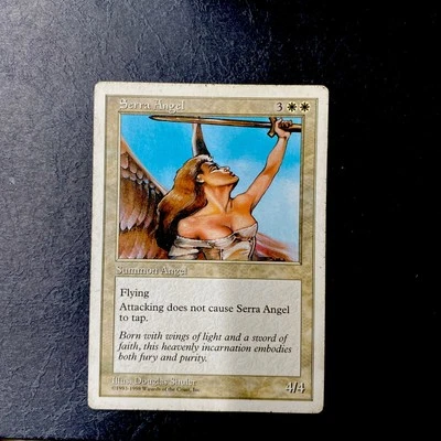 Serra Angel Magic: The Gathering Revised Edition Vintage 1998 - Image 1 of 3