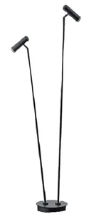 B-Leuchten 2-flg LED Stehleuchte Tom Schwarz - Bild 1 von 4