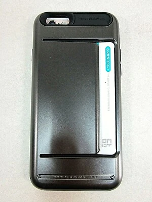 IPHONE 6/6S CASE VERUS DAMDA CLIP STEEL SILVER WALLET SLOT CARD NEW - Image 1 of 4