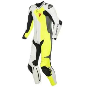 Real Cowhide Leather Motorcycle Biker Suit Motorbike Racing Protective Suit - Foto 1 di 5