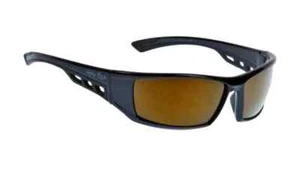 Ugly Fish RS4077 Motorcycle Motorbike Sunglasses - Matt Black Frame/Gold Lens - Picture 1 of 1