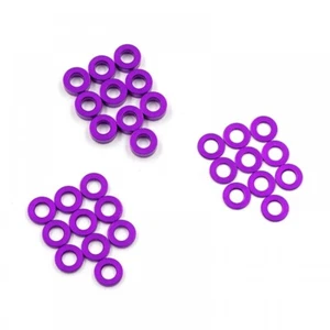Yeah Racing YA-0730PP Alum M2.5 X 5mm Flat Washer 0.5 / 1 / 2 mm (10ea) MST - Picture 1 of 2