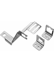 Trans-Dapt Throttle Cable Bracket Carb Mount Kickdown Steel Chrome GM (9620) - Picture 1 of 12