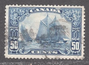 SELLO CANADÁ #158 ---- 50c AZUL -- 1929 -- USADO - Imagen 1 de 2