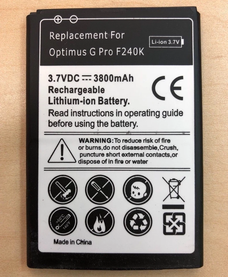 Batería de repuesto para LG Optimus G Pro F240K E980 BL-48TH Foto 1 de 1