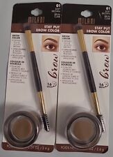 Lot of 2  Milani Stay Put Brow Color #01 Soft Brown 0.09 oz
