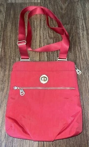 BAGGALLINI Red Gold Hardware HANOVER Cross Body Travel Bag - Picture 1 of 10